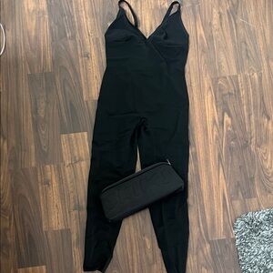 SKIMS Black Sleeveless Shapewear Jumpsuit